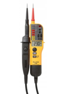 Fluke T130/VDE - tester napryazheniya/tselostnosti s ZhK-displeem i pereklyuchaemoi nagruzkoi (versiya VDE)