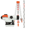 Komplekt - opticheskii nivelir RGK C-28, reika AMO S3 i shtativ RGK S6-N