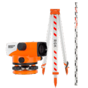 Komplekt - opticheskii nivelir RGK C-20, reika RGK TS-3 i shtativ RGK S6-N