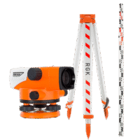Komplekt - opticheskii nivelir RGK C-20, reika RGK TS-3 i shtativ RGK S6-N