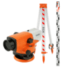 Opticheskii nivelir RGK N-38, reika RGK TS-3 i shtativ RGK S6-N