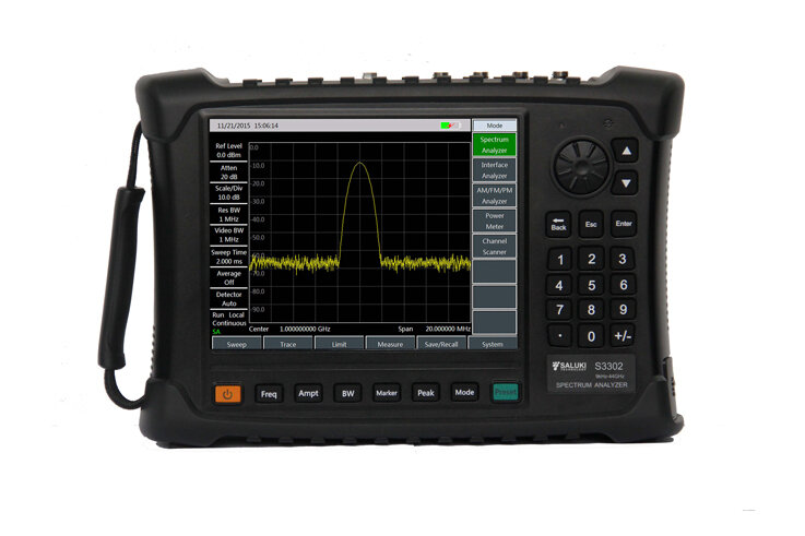 Portativnii analizator spektra serii Saluki S3302 Saluki Technology